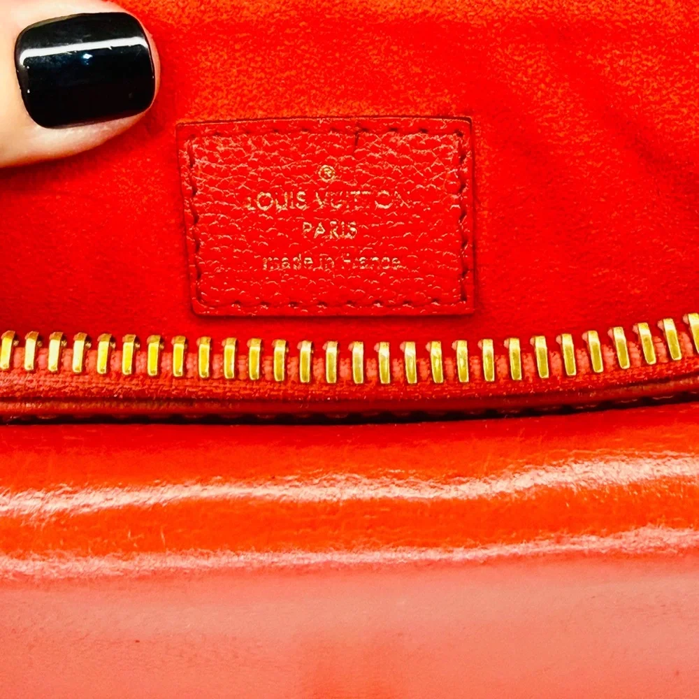 Louis Vuitton Twice Red Empreinte Leather Crossbody Bag | Full Inclusion - Picture 12 of 15